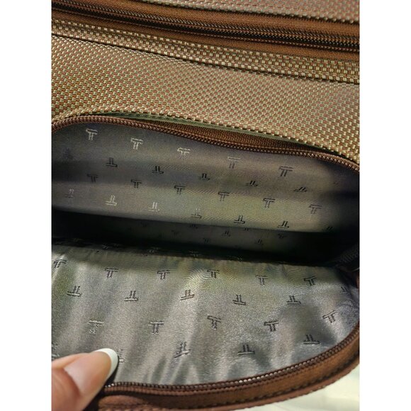 Tumi Alpha Brown Expandable Garment Roller Bag With Multiple Compartments - Picture 16 of 17